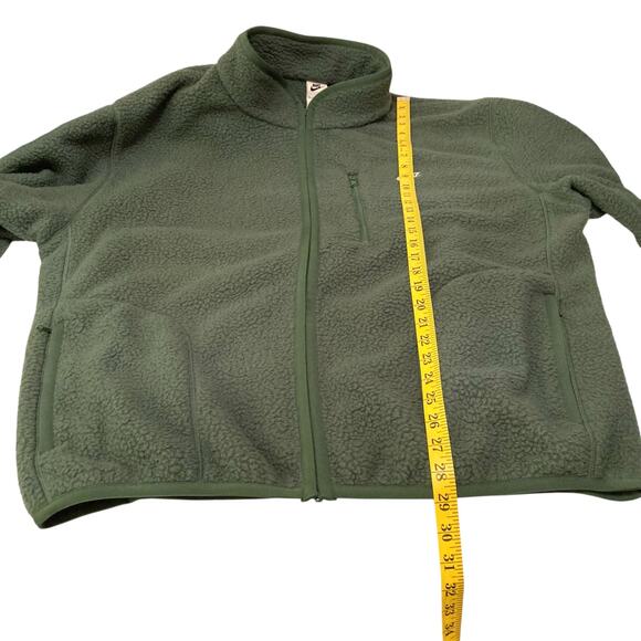 Nike Sportswear Club Men's Fleece Sherpa Jacket in Fir Green Size XL NWT - Picture 8 of 9